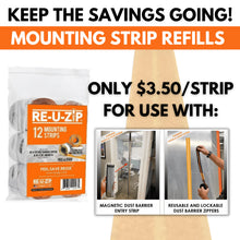 Load image into Gallery viewer, RE-U-ZIP® MOUNTING STRIP RE-FILL™ | 12-PACK
